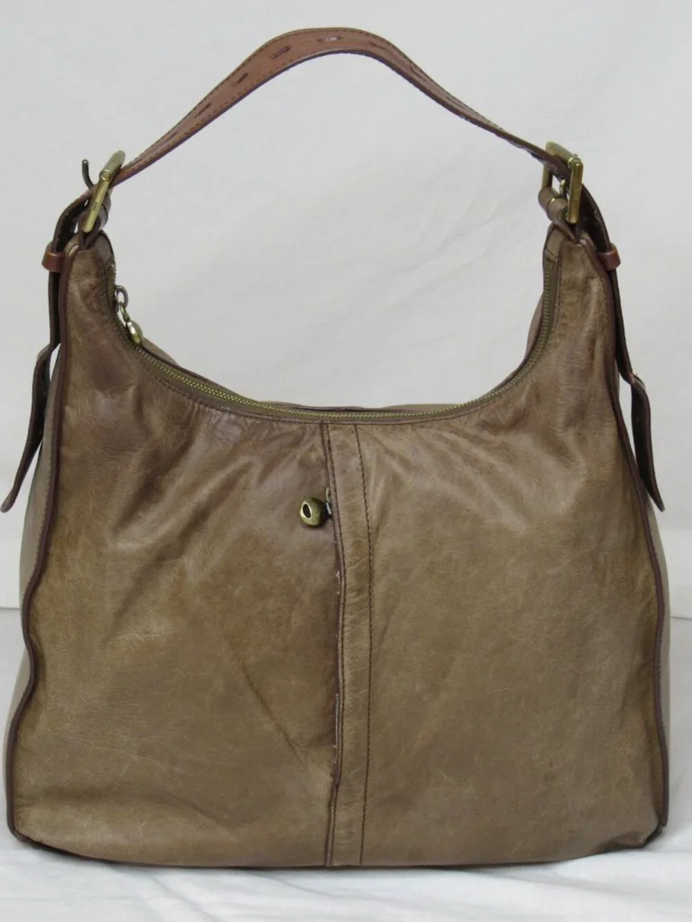 Hobo International Tan Brown Leather MARLEY Slouchy Bag